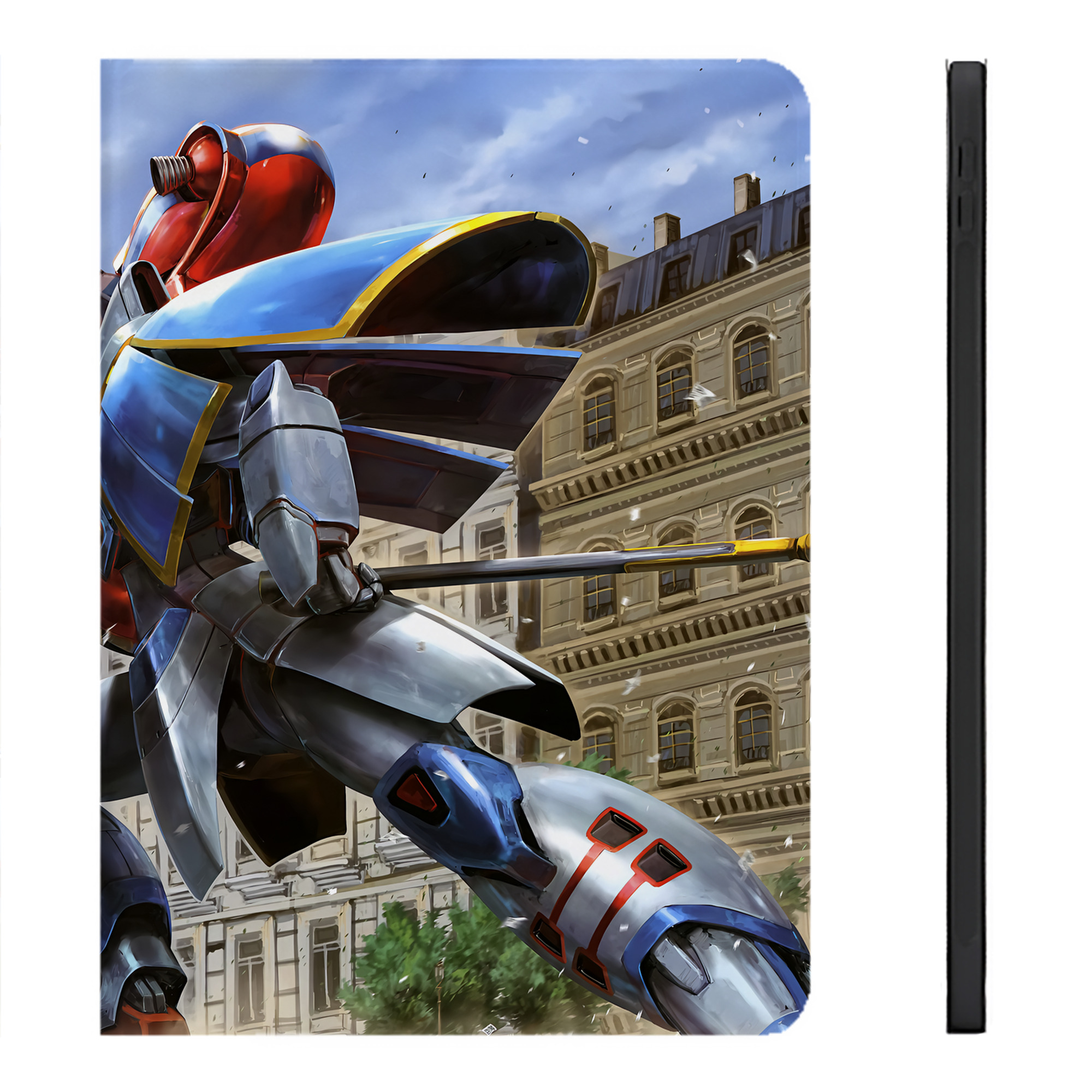 （画像用） 機動戦士ガンダム Mobile Suit Gundam IPadケース ペンホルダー付き ブックスタイルデザイン